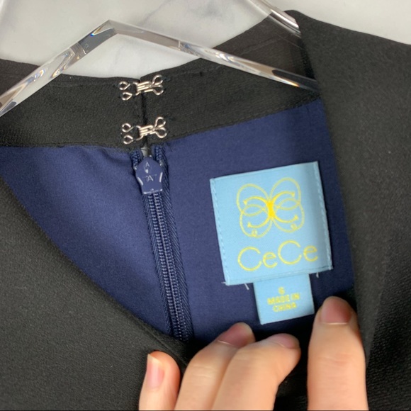 NWT CeCe Cynthia Steffe Pan Collar Scallop Dress S - Picture 8 of 11